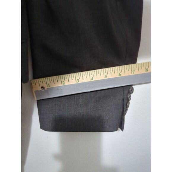 Jack‎ Victor Loro Piana Mens Wool Blazer Jacket 3 Button Gray Size 46 Long - Picture 11 of 11